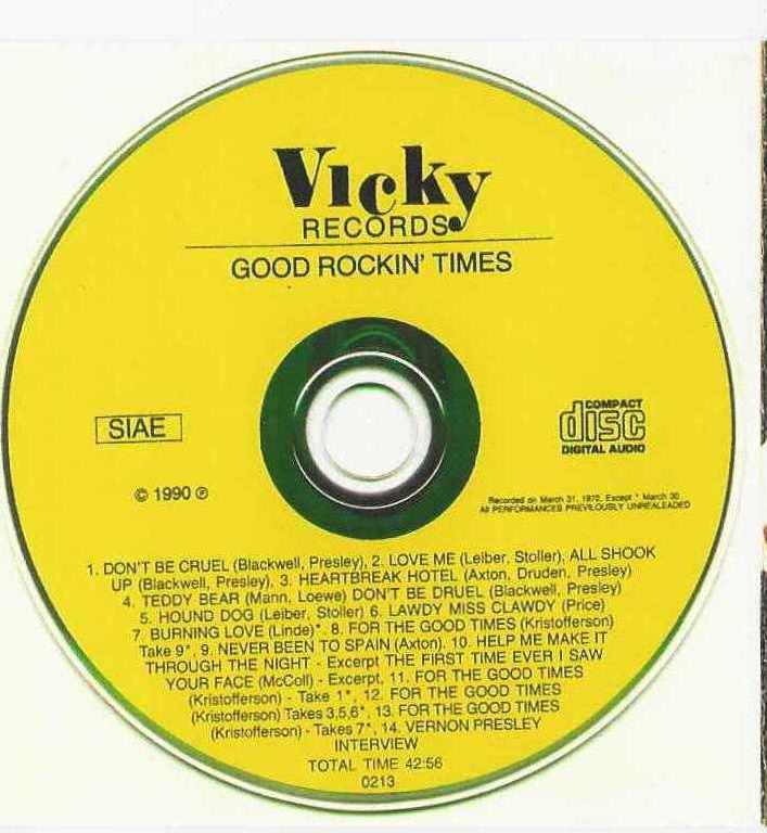 Elvis Presley  The Complete On Tour Sessions Vol. 3 : CD